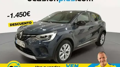 Usado Renault Captur Intens 91 CV (66 kW) 2021 Azul SUV
