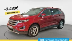 Rojo Usado 2017 Ford Edge Titanium SUV | 22.450 € (Precio justo)