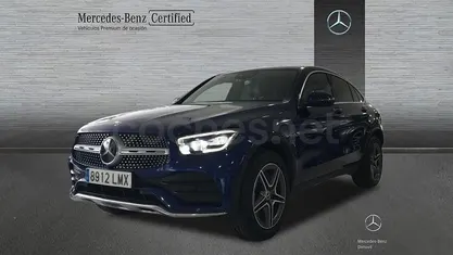 Usado Mercedes GLC300 AMG line 245 CV (180 kW) 2021 Azul SUV