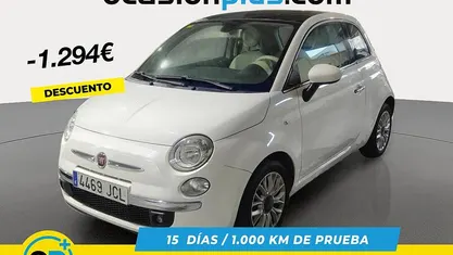 Blanco Usado 2015 Fiat 500 Lounge Utilitario | 6296 € (Buen precio)
