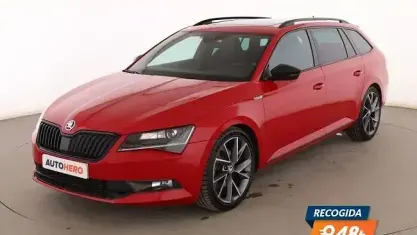 Usado Skoda Superb SportLine 150 CV (110 kW) 2019 Rojo Familiar