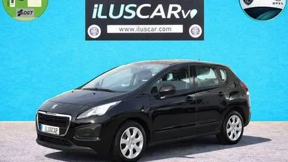 Usado Peugeot 3008 Access 120 CV (88 kW) 2015 Negro Familiar