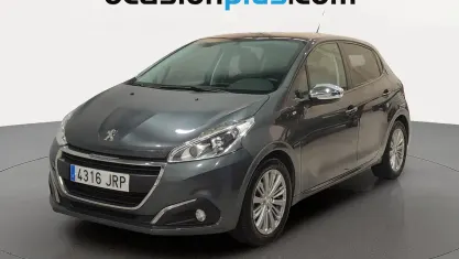 Usado Peugeot 208 Style 75 CV (55 kW) 2016 Gris Utilitario
