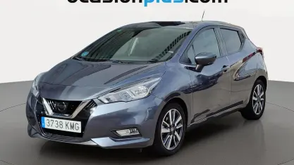 Usado Nissan Micra N-Connecta 90 CV (66 kW) 2018 Gris Utilitario