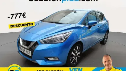Usado Nissan Micra Acenta 73 CV (53 kW) 2017 Azul Utilitario