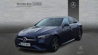 Usado Mercedes C300e AMG 313 CV (230 kW) 2024 Azul Berlina