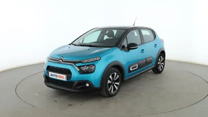 Usado Citroën C3 Feel 83 CV (61 kW) 2021 Azul Utilitario