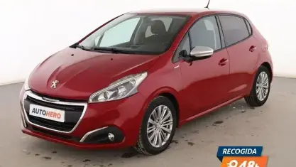 Usado Peugeot 208 Style 75 CV (55 kW) 2017 Rojo Utilitario