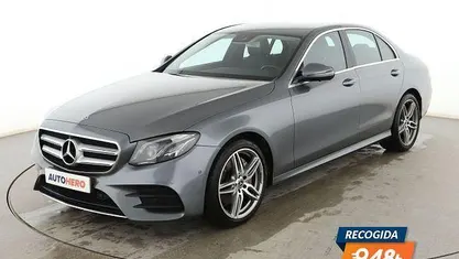Usado Mercedes E220 AMG line 195 CV (143 kW) 2017 Gris Berlina