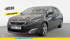 Negro Usado 2017 Peugeot 308 Allure Familiar | 9200 € (Precio justo)