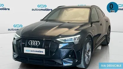 Usado Audi e-tron 300 kW (408 CV) 2020 Negro SUV