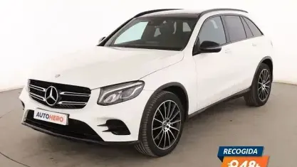 Usado Mercedes GLC220 AMG line 170 CV (125 kW) 2017 Blanco SUV