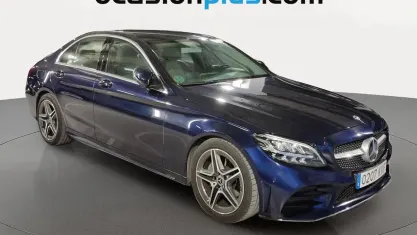 Usado Mercedes C220 AMG 194 CV (142 kW) 2019 Azul Berlina