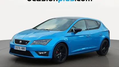 Usado Seat Leon FR 150 CV (110 kW) 2014 Azul Utilitario