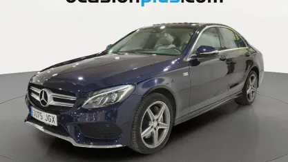 Usado Mercedes C250 AMG line 204 CV (150 kW) 2015 Azul Berlina