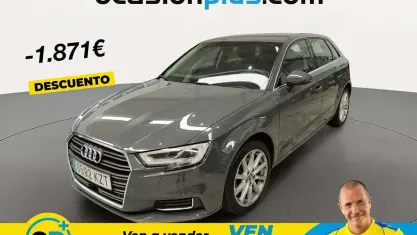Usado Audi A3 Sportback g-tron Design 131 CV (96 kW) 2019 Gris Utilitario