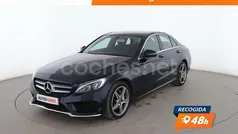 Azul Usado 2018 Mercedes C220 AMG line Berlina | 22.899 € (Buen precio)