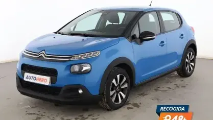 Usado Citroën C3 Feel 82 CV (60 kW) 2019 Azul Utilitario