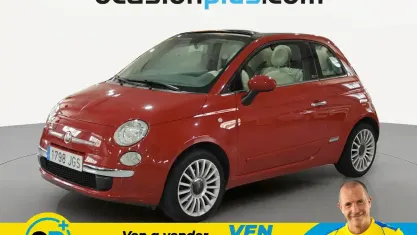 Usado Fiat 500 Lounge 69 CV (50 kW) 2015 Rojo Descapotable