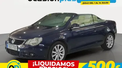 Usado VW Eos 150 CV (110 kW) 2006 Azul Descapotable