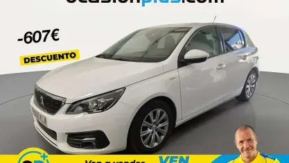 Usado Peugeot 308 Style 110 CV (80 kW) 2018 Blanco Utilitario