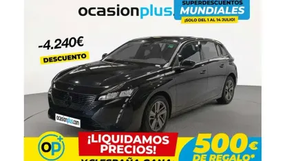 Usado Peugeot 308 Active 131 CV (96 kW) 2024 Negro Utilitario