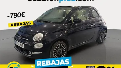 Negro Usado 2018 Fiat 500 Lounge Descapotable | 8450 € (Buen precio)