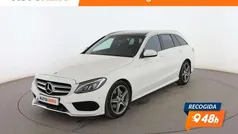 Blanco Usado 2015 Mercedes C220 AMG line Berlina | 20.599 € (Precio justo)
