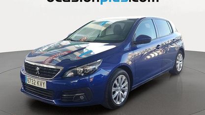Usado Peugeot 308 Style 110 CV (80 kW) 2019 Azul Utilitario