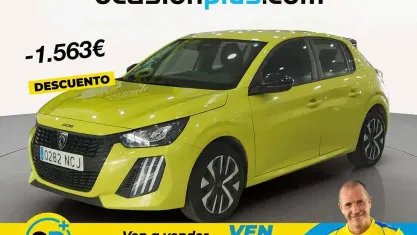 Usado Peugeot 208 Style 110 CV (80 kW) 2025 Amarillo Utilitario