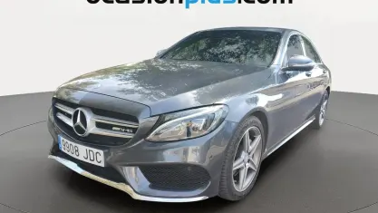 Usado Mercedes C220 AMG line 170 CV (125 kW) 2015 Gris Berlina