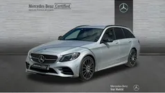 Gris / plateado Usado 2020 Mercedes C200 AMG line Familiar | 27.990 € (Precio justo)
