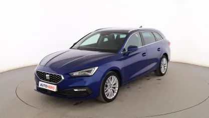 Usado Seat Leon XCELLENCE 150 CV (110 kW) 2020 Azul Familiar