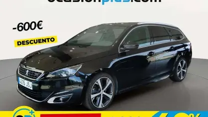 Usado Peugeot 308 SW GT-line 150 CV (110 kW) 2016 Negro Familiar