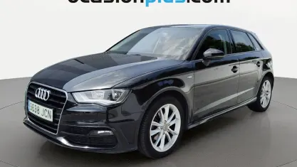 Usado Audi A3 Sportback S-Line 110 CV (80 kW) 2015 Negro Utilitario