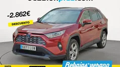 Rojo Usado 2020 Toyota RAV4 Hybrid Luxury SUV | 31.490 € (Precio justo)