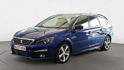 Usado Peugeot 308 SW GT-line 131 CV (96 kW) 2019 Azul Familiar