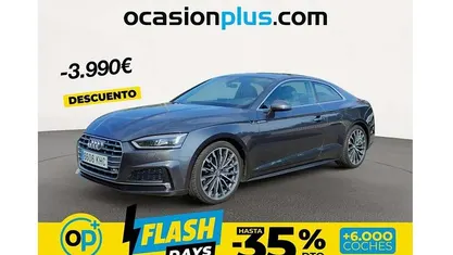 Usado Audi A5 S-Line 190 CV (139 kW) 2018 Gris Coupe