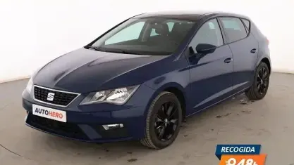 Usado Seat Leon Style Plus 125 CV (91 kW) 2017 Azul Berlina