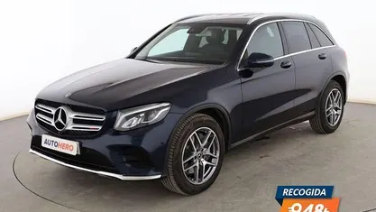 Usado Mercedes GLC220 AMG line 170 CV (125 kW) 2018 Azul SUV