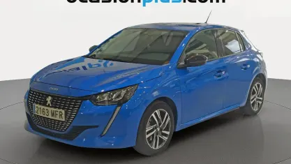 Usado Peugeot 208 Allure 102 CV (75 kW) 2023 Azul Utilitario