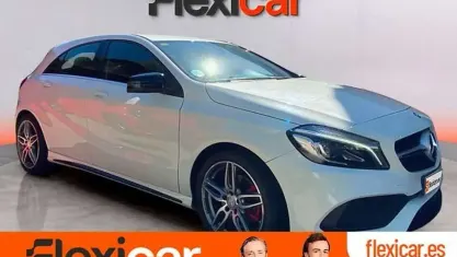 Usado Mercedes A200 AMG line 136 CV (100 kW) 2016 Blanco Berlina