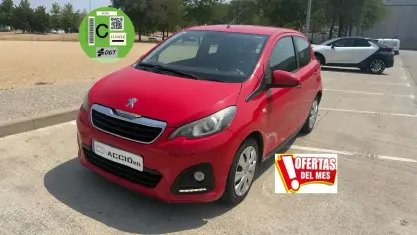 Usado Peugeot 108 Active 82 CV (60 kW) 2015 Rojo Berlina