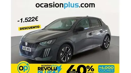 Usado Peugeot 208 Allure 102 CV (75 kW) 2024 Gris Utilitario