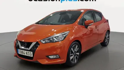 Usado Nissan Micra Acenta 90 CV (66 kW) 2017 Naranja Utilitario