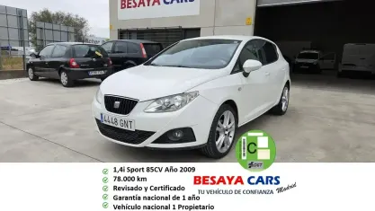 Usado Seat Ibiza Sport 86 CV (63 kW) 2009 Blanco Berlina