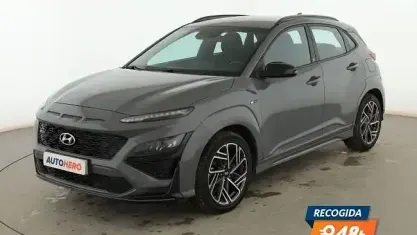 Usado Hyundai Kona N Line 120 CV (88 kW) 2022 Gris SUV