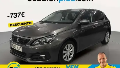 Usado Peugeot 308 Style 110 CV (80 kW) 2018 Gris Utilitario