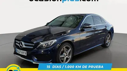 Usado Mercedes C220 AMG 170 CV (125 kW) 2014 Azul Berlina