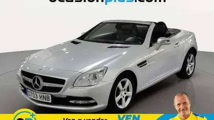 Usado Mercedes SLK200 184 CV (135 kW) 2011 Gris Descapotable